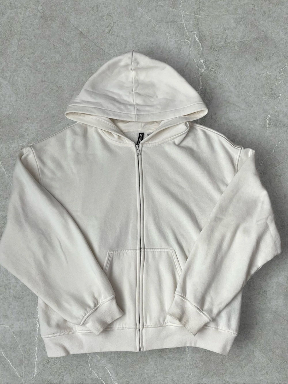 H&M Divided Cream Zip Hoodie